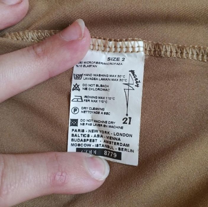 Топ жіночий party 21 Топ з брошкою коричневий | вінтаж y2k