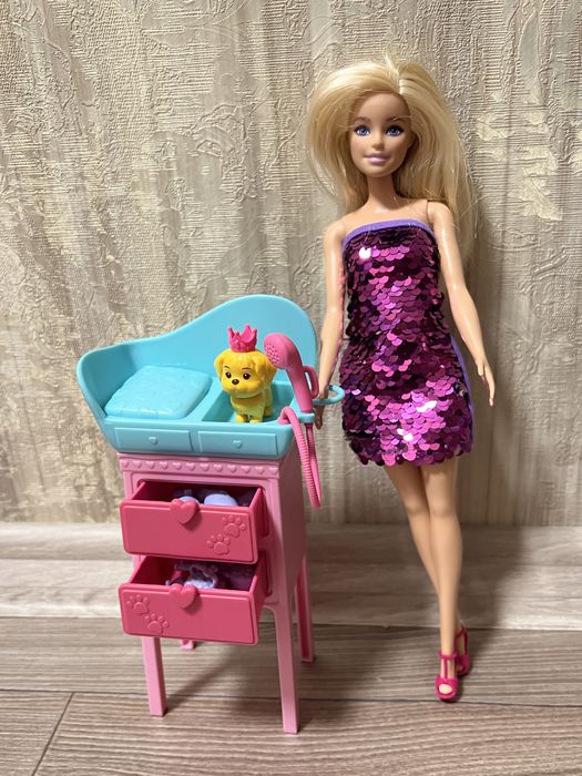Ігровий набір Барбі з тваринкою та аксесуарами оригінал Barbie