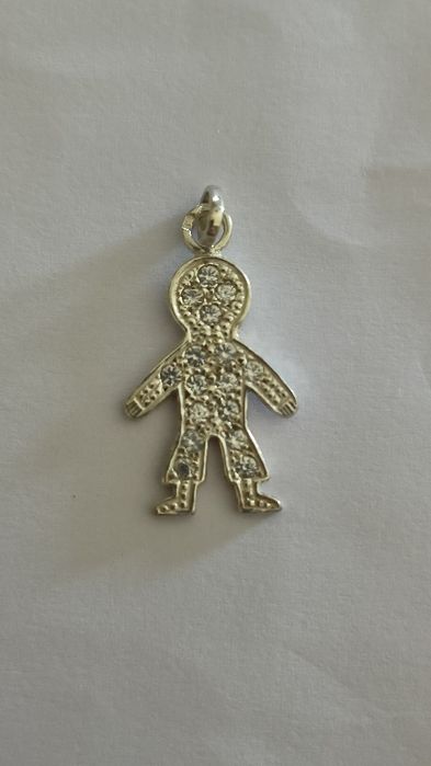 Pendente menino em prata
