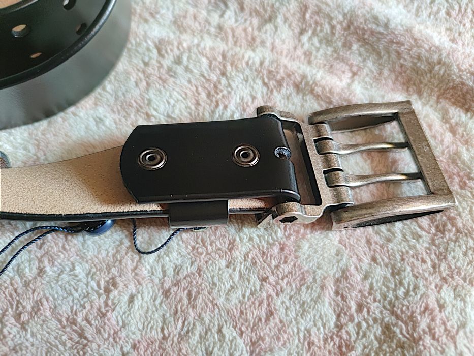 Кожаный мужской ремень Bison Denim (Double Prong Buckle)