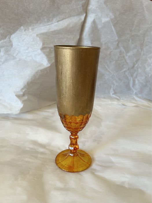 Copo decorativo amarelo