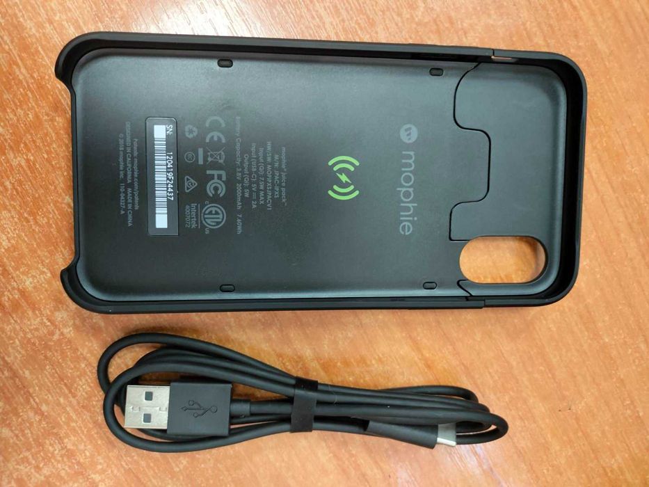 Чехол-аккумулятор Mophie Juice 2000 mAh для Iphone Х/XS Black