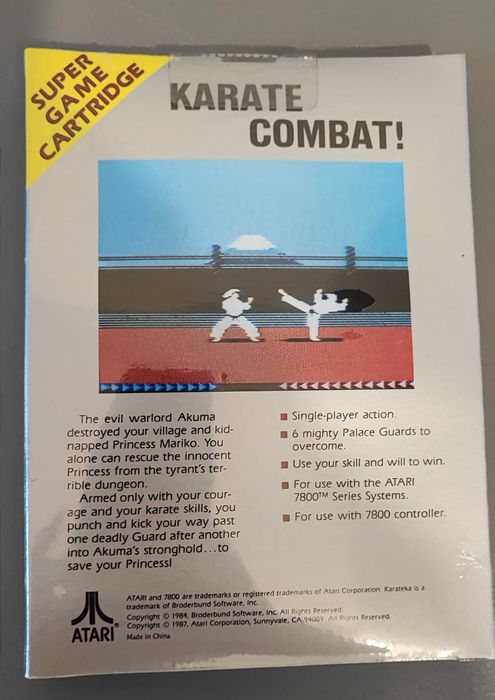 Karateka Atari 7800 SELADO