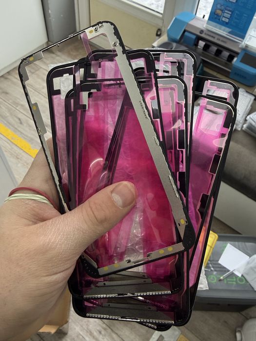 Скло сенсор для айфон переклейка дисплея запчастини xr 11 xs max 6/7/8