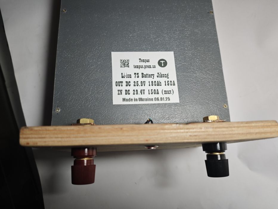 Li-ion аккумулятор 25,9V 180Ah 4,6kWh с BMS Jikong из пакетов LG E60X