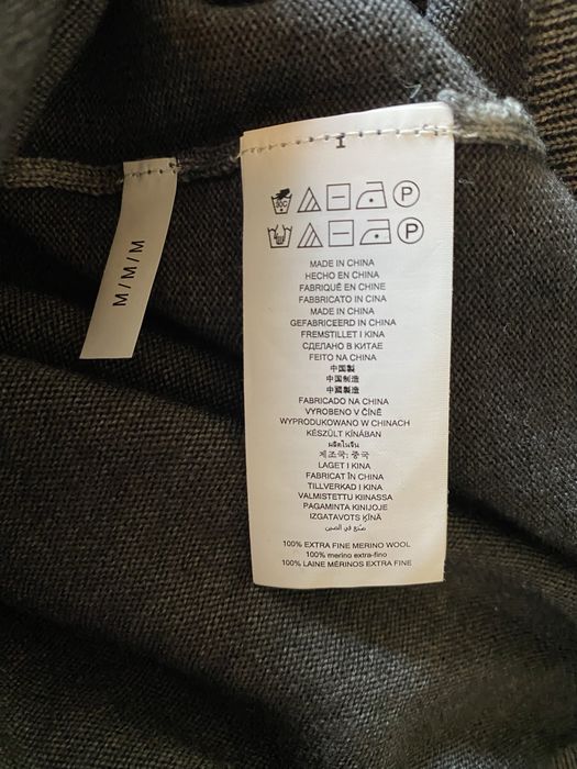 Michael Kors half-zip Extra Fine Merino Wool Sweater tamanho M