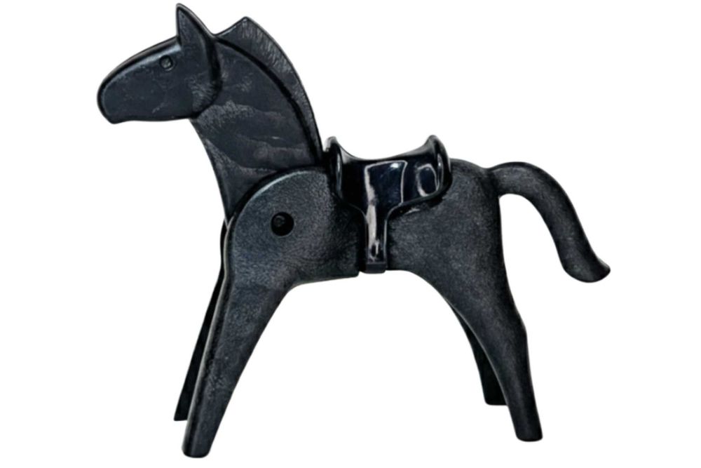 Cavalo Preto Vintage Playmobil Geobra 1974