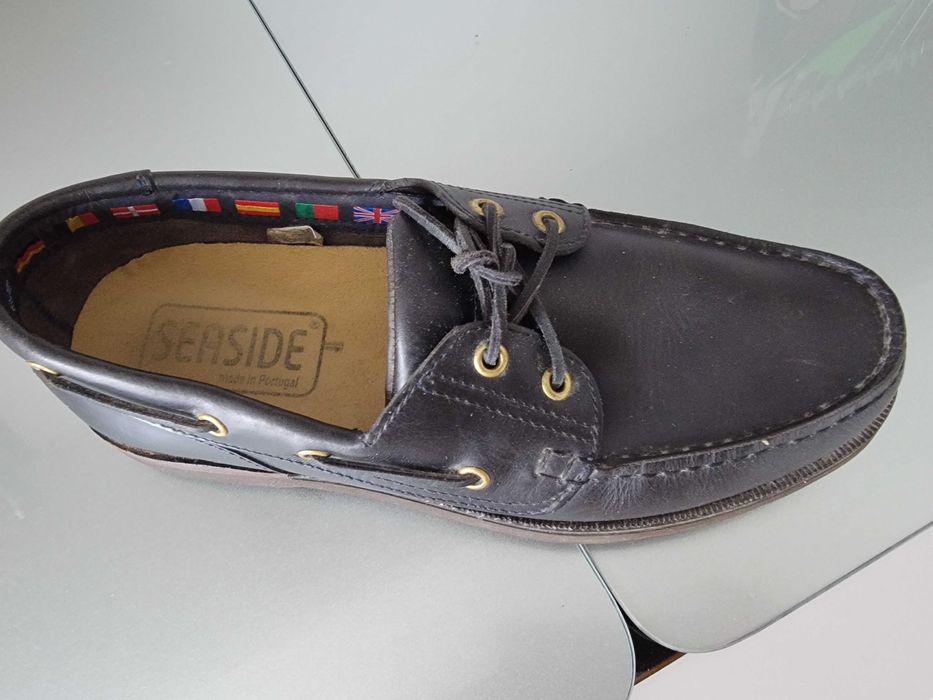 Sapatos de vela marca Seaside, azuis, tamanho 43 usados uma vez apenas em casa.