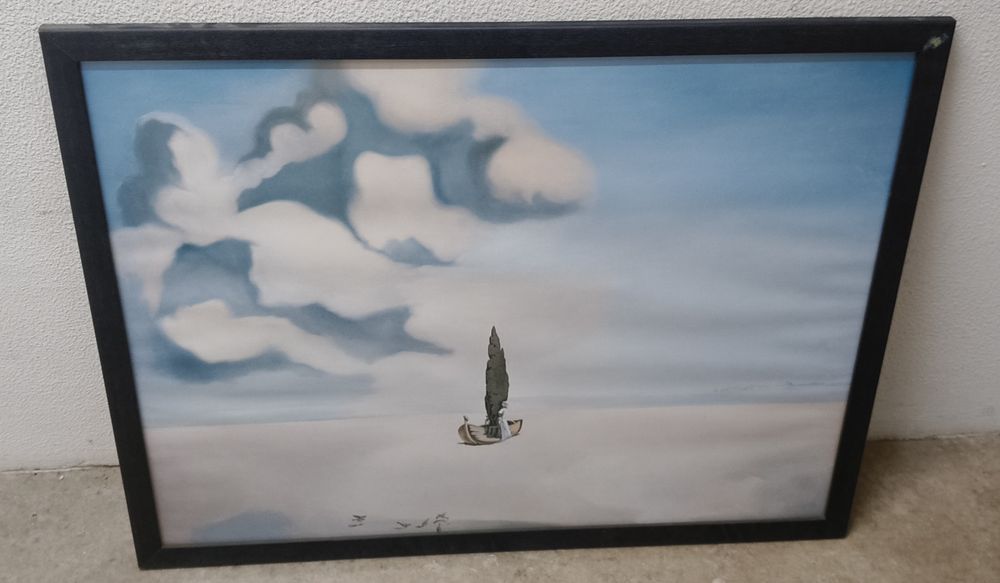 Quadro Aparição da minha prima Carolineta na praia de Roses - Salvador