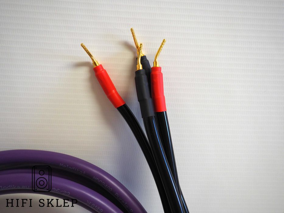 Melodika Purple Rain/4mm2 Kabel głośnikowy 2x 3 m /Szpilki na Banany