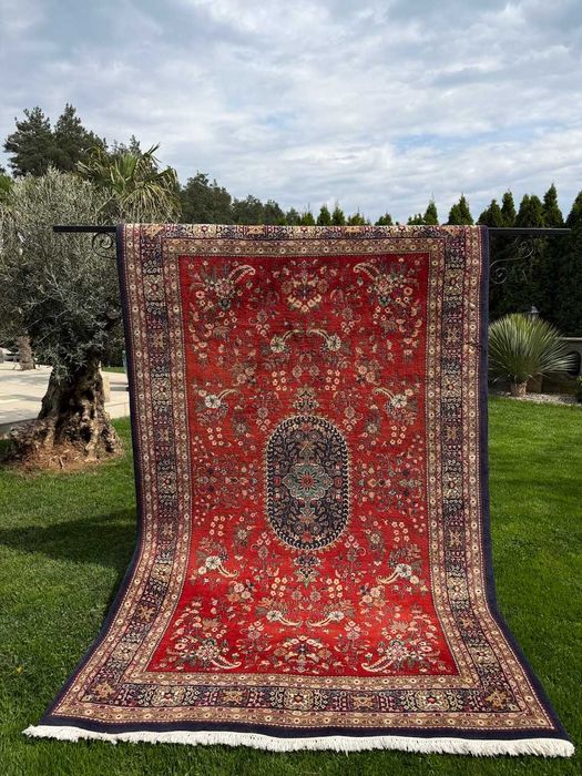 Kaszmirowy r.tkany dywan perski Indo Ghoum Goum 310x185 galeria 14 tys