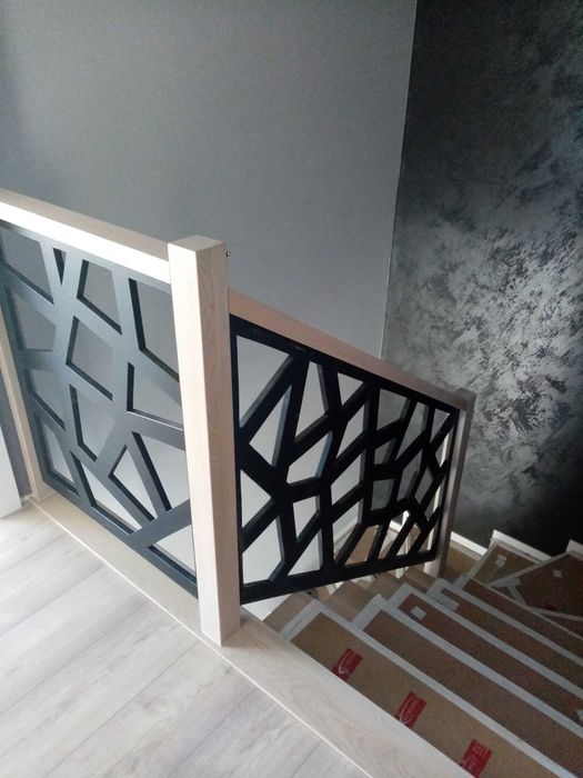 Schody dębowe loft konstrukcja stalowa