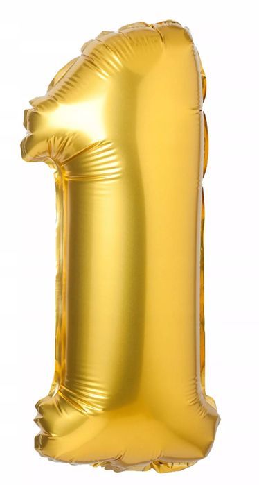 Balon foliowy XXL 1 złoty 61cm. Arpex. Nowy Produkt