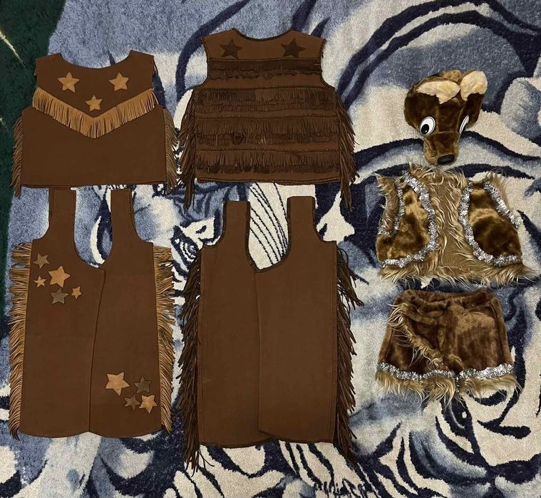 Новогодний,карнавальный костюм ковбоя,волка.