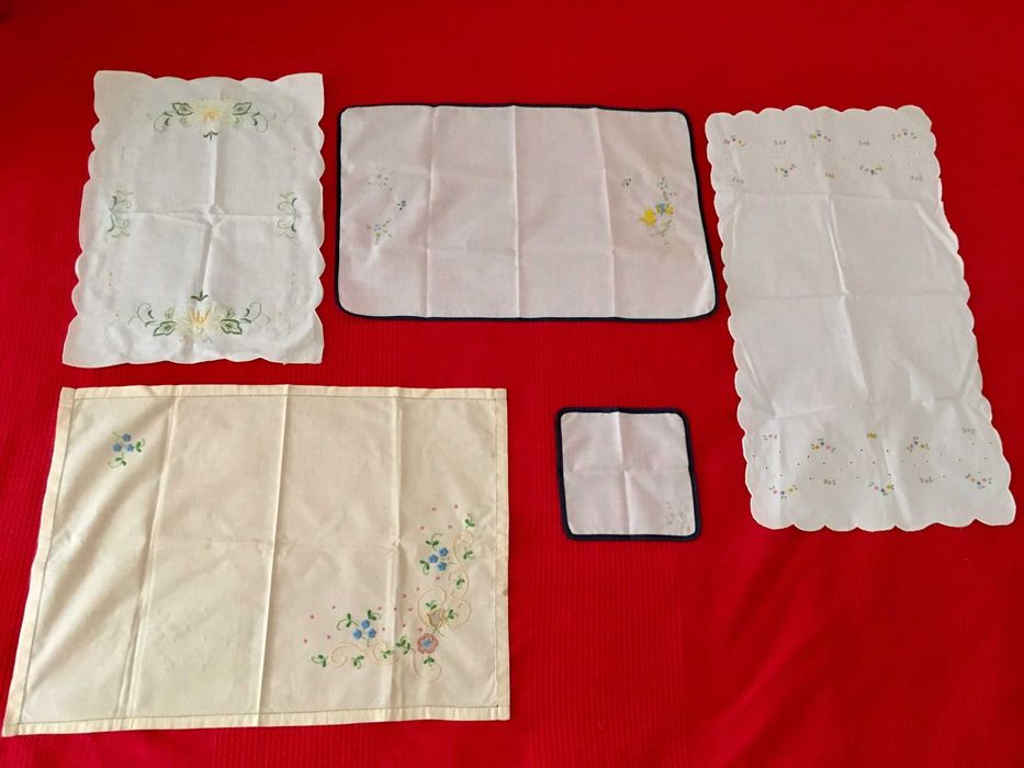 Lote de têxteis antigos para casa