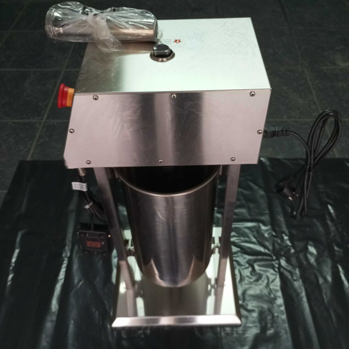 Máquina de enchidos electrónica de 15 litros, inox