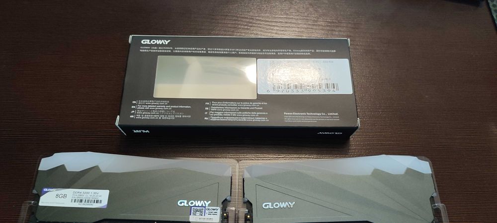 Pamięć komputerowa Gloway Sheen ddr4 3200MHz RGB 110zł za 1
