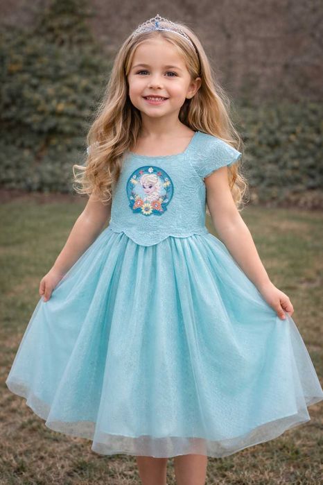Vestido Frozen – Elsa | Disney Store (5–6 anos)