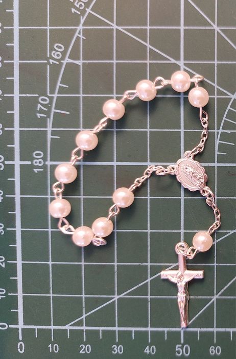 Mini różaniec scrapbooking