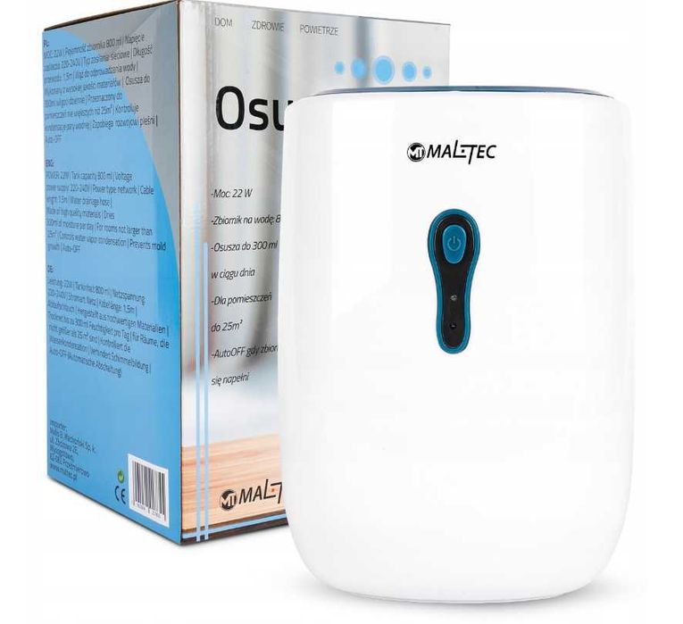 Wydajny Osuszacz Powietrza Pochłaniać Wilgoci Cichy Maltec - WYPRZEDAŻ