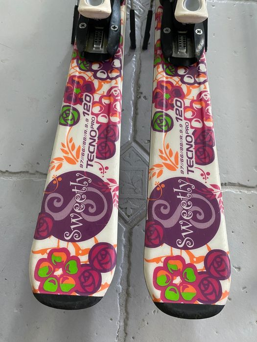 Narty TecnoPro Sweetly 120cm z kijkami