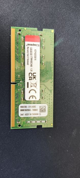 RAM Kingston 16 GB 3200MT DDR4 do laptopa