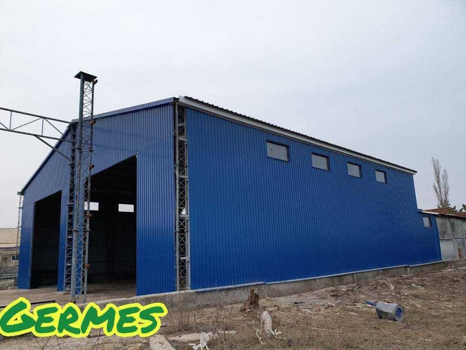 Виготовлення металоконструкцій, ангари, склади, БМЗ, холод. камер