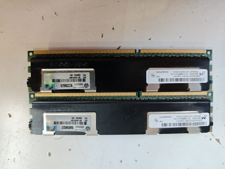 Conjunto Memórias Servidor DDR3 10600R 8GB