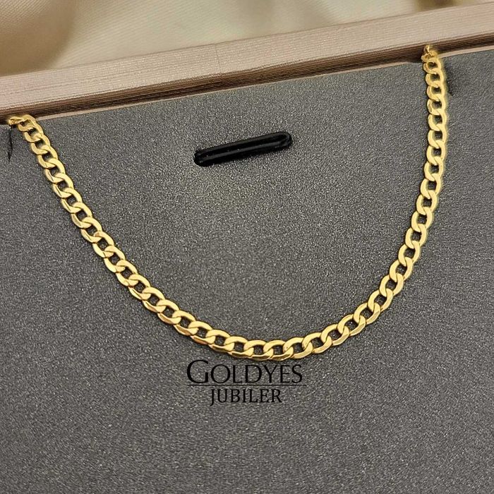 złoty łańcuszek pancerka próby złota 585