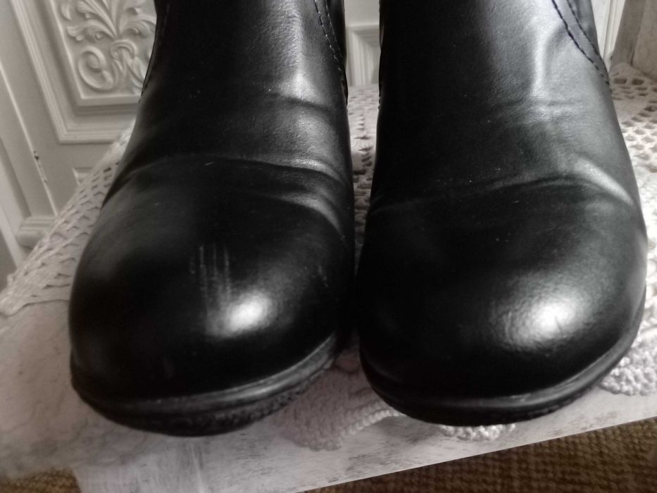 Buty PAVERS zimowe kozaki damskie ocieplane 37 czarne