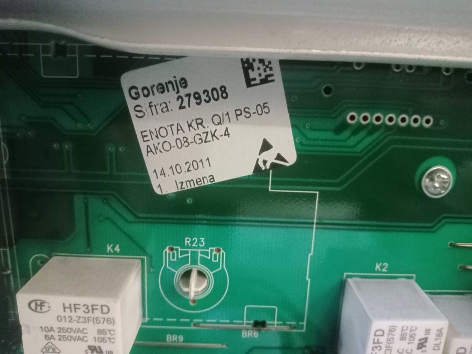 Gorenje WS50085 модуль керування