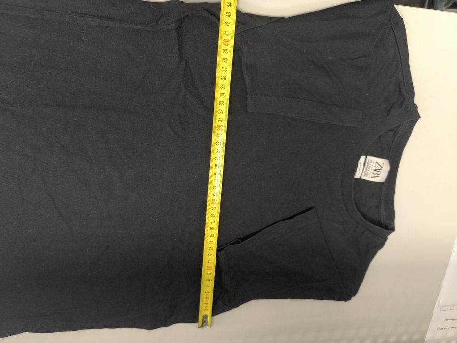 T-shirt czarny Zara M