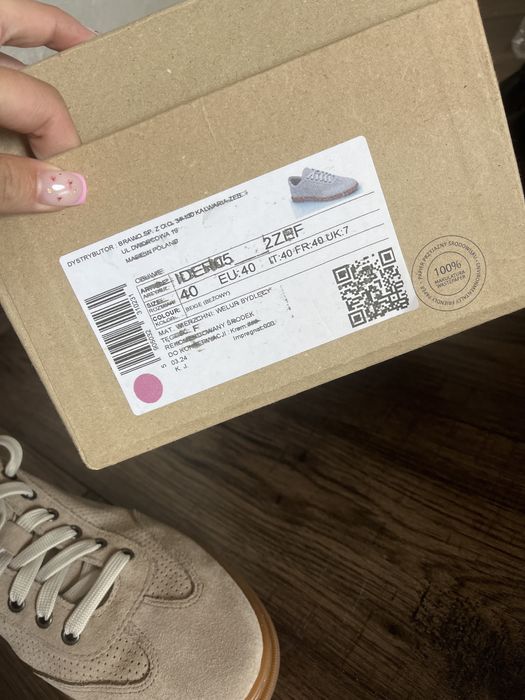 Nowe skórzane buty meskie 40