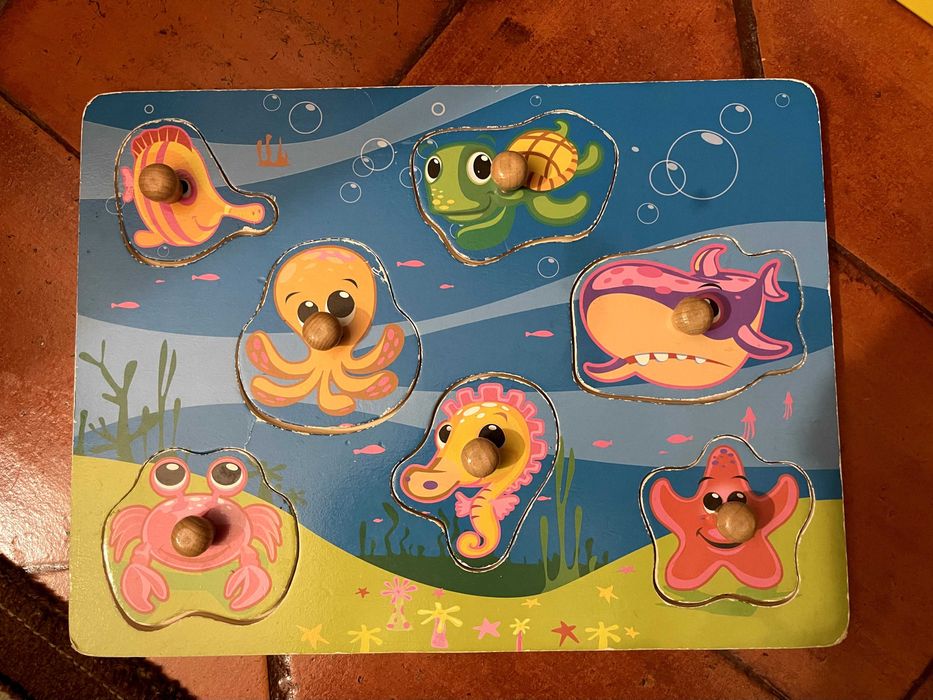 Puzzle O Mar em madeira para crianças