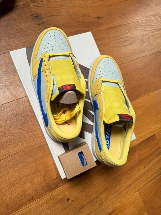 Jordan 1 Retro Low OG SP Travis Scott Canary R.41