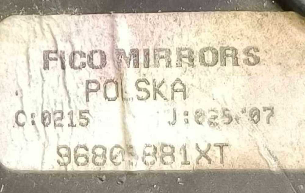 Espelho Retrovisor Esquerdo 96805881XT - PEUGEOT 207/207+