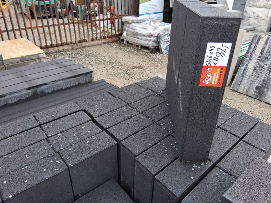 Obrzeża palisadowe 40x50x8 obrzeże palisada kostka brukowa krawężniki