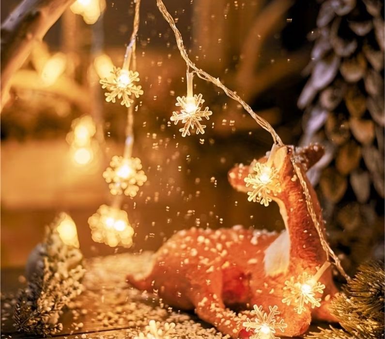 Гірлянда сніжинками 6 м, 40 LED