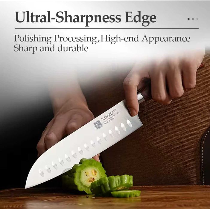Японский премиум нож XINZUO АКЦИЯ!(Шеф-нож + подставка в подарок)