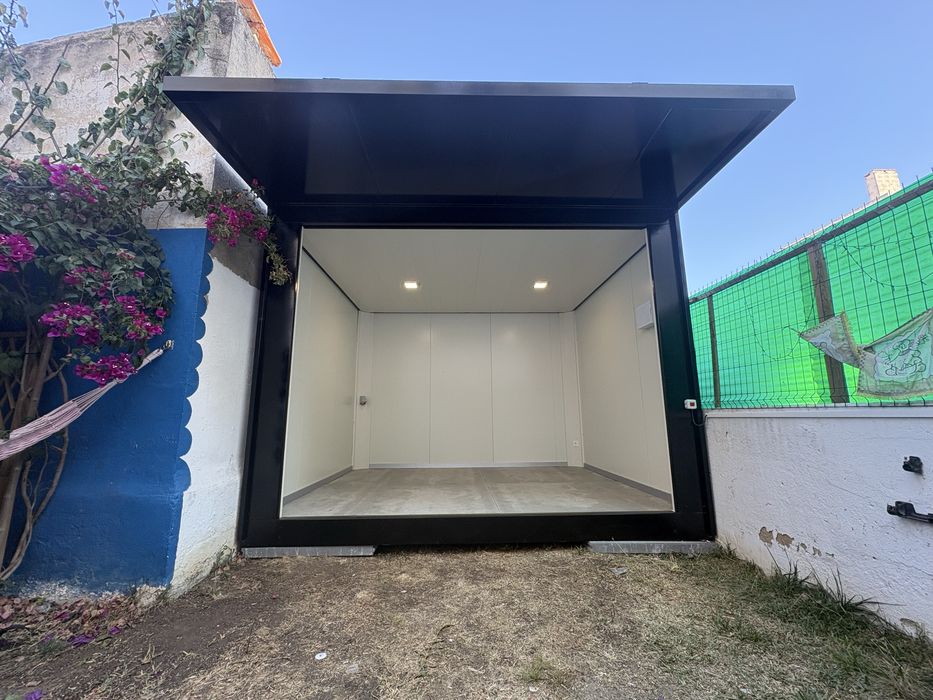 Módulo pré-fabricado - estúdio de jardim