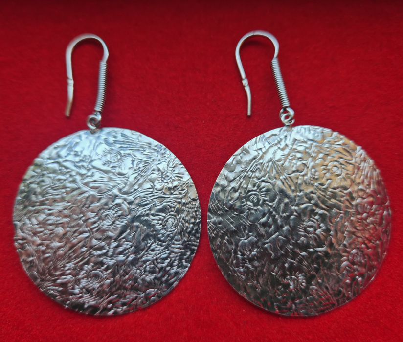 Brincos em prata portuguêsa