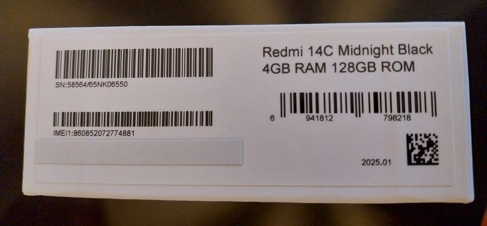 Redmi 14C novo ainda selado