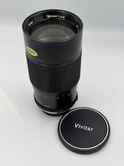 Vivitar 200mm f3.5 Olympus OM teleobiektyw manualny