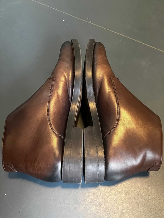 Botins Zara Man, 41, pele castanha
