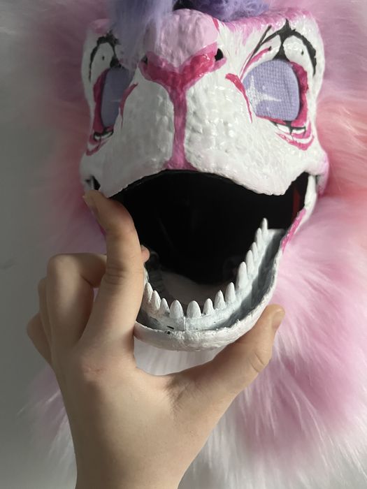 Dino mask fursuit
