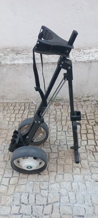 Carrinho e saco de Golfe c/ tacos