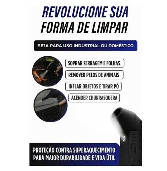 Mini Jet Fan turbo Portátil  - Motor Brushless Ultra Potente (Novo)