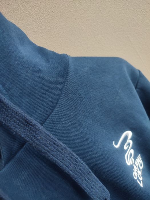 Bluza męska grube lolo niebieska granatowa M 38