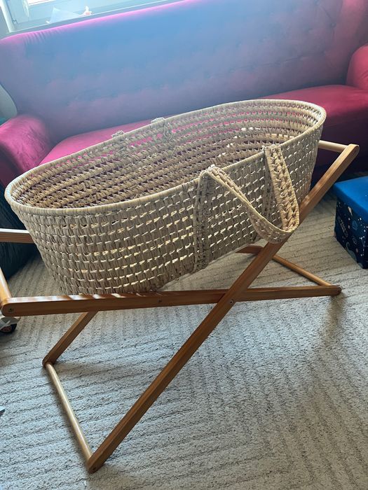 Boho kosz mojżesza ze stojakiem rustykalny natura