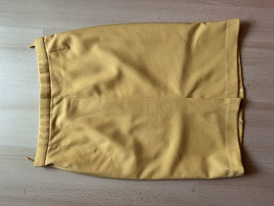Spódnica zółta z welny merino